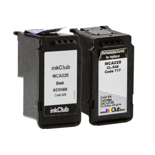 inkClub MCA02-2 Multipakning blekkpatroner, erstatter Canon PG-545/CL-546