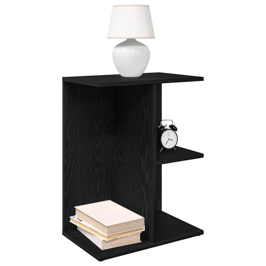 Nattbord 2 stk svart eik 46,5x29x61 cm konstruert tre 8721158575326