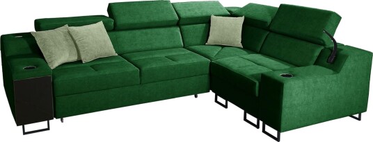 4 seters Sovesofa Høyre Grønn