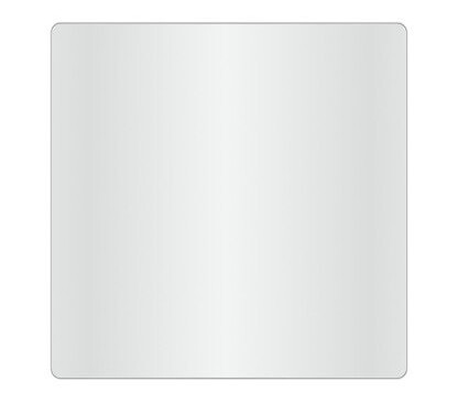 Loevschall Refine Square speil, 80x80 cm, børstet aluminium