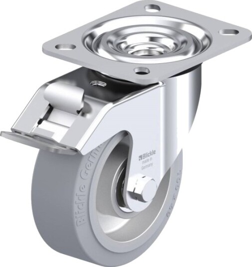 Blickle Styrehjul Med Bremse 693101 L-Alev 100K-Fi-Sg Hjuldiameter 100 Mm Bæreevne (Maks.) 200 Kg 1 Stk