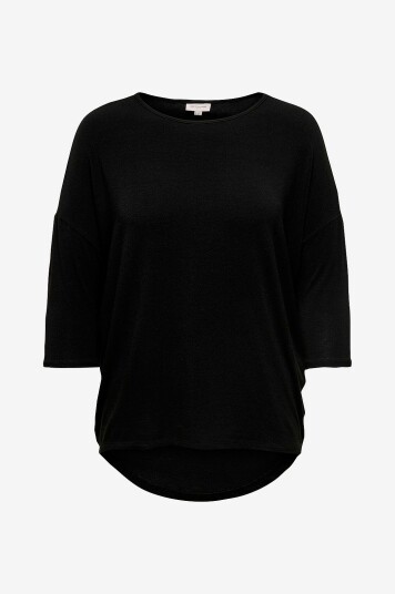 Only Carmakoma Topp carLamour 3/4 Top Svart