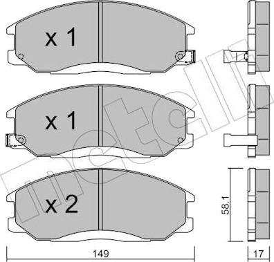 METELLI 22 0364 0 Bremseklosser