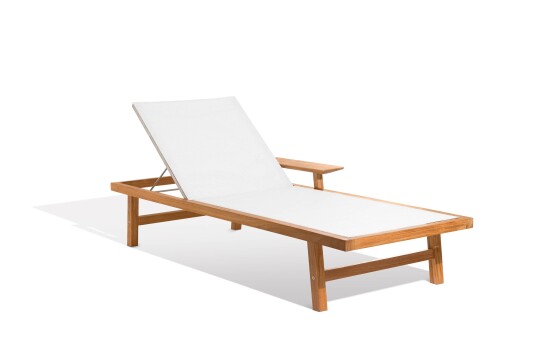 Skargaarden Djurö solsäng Teak/vit Hvit Skargaarden Djurö solsäng Teak/vit Hvit