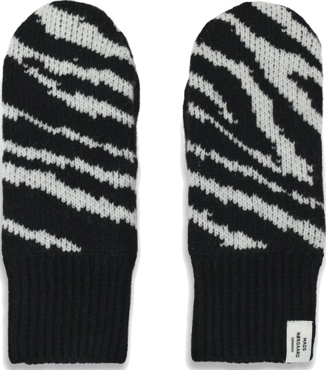 Mads Nørgaard One Wool Milo Zebra Mitten ZEBRA XS/S