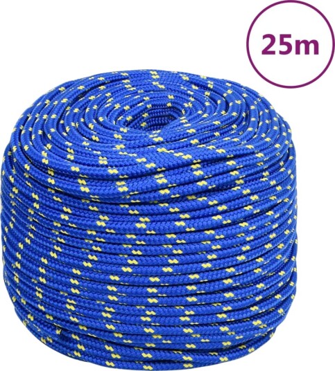  Båttau blå 10 mm 25 m polypropylen