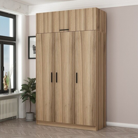 Minar Garderobe 135 cm - Brun