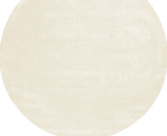 Rundt teppe Recycled PET with viscose look offwhite Størrelse: Ø 200 cm