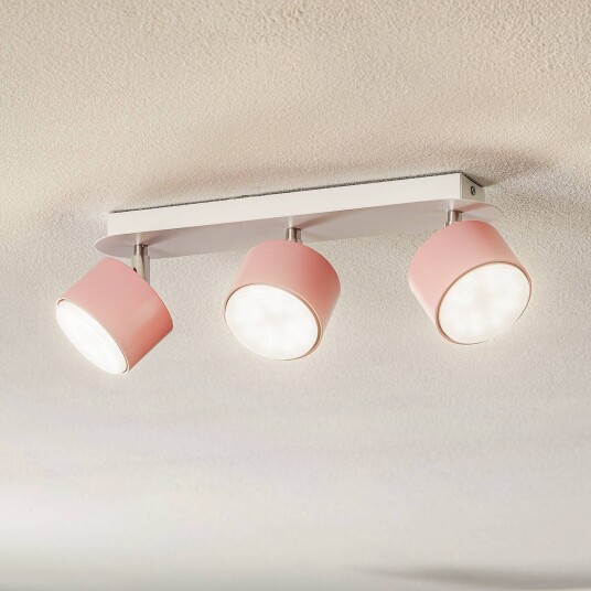Eko-Light Takspot Cloudy 3 lyskilder rosa Eko-Light Takspot Cloudy 3 lyskilder rosa