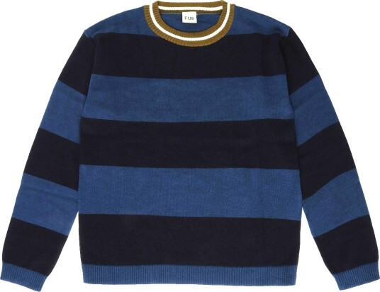 FUB Striped Crew DEEP INDIGO/DARK NAVY 120