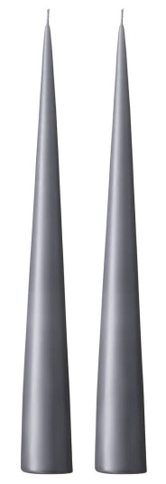 Ester & Erik kjeglelys 37 cm 2-stk. matt Dark slate 74