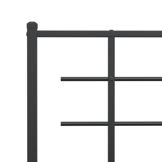  Sengegavl i metall svart 107 cm 8721012303904