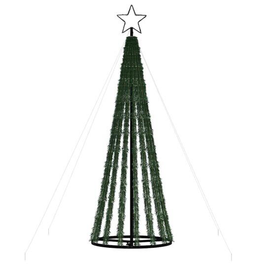 vidaXL Juletre lyskjegle 275 LED kaldhvit 180 cm