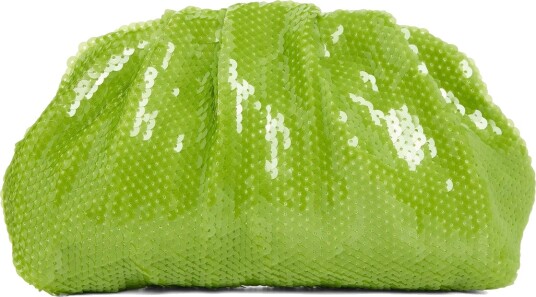 SUI AVA Sequin Clutch Bag Green ONE SIZE
