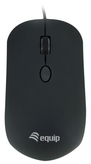 EQUIP Optische Maus USB Anschluss schwarz bis 1600dpi