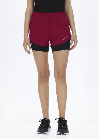 Swedemount Training 2in1 Shorts W Burgundy 42 Treningsshorts