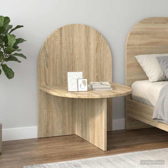 Nattbord 2 pcs Sonoma eik 48 x 49 x 65 cm Konstruert tre