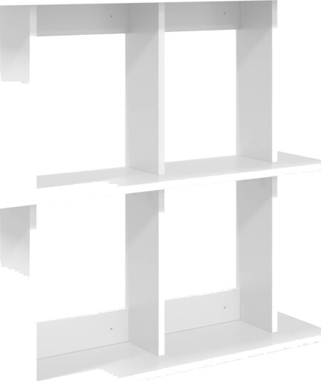 vidaXL Vegghylle Veggmontert Hvit 80 x 20 x 75 cm Konstruert tre