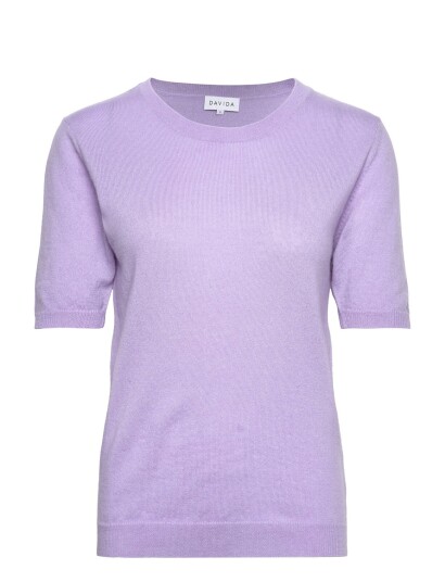 Davida Cashmere T Shirt Oversized Purple S Davida Cashmere T Shirt Oversized Purple S