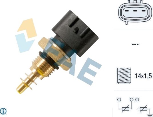 FAE 33476 Sensor, motortemperatur