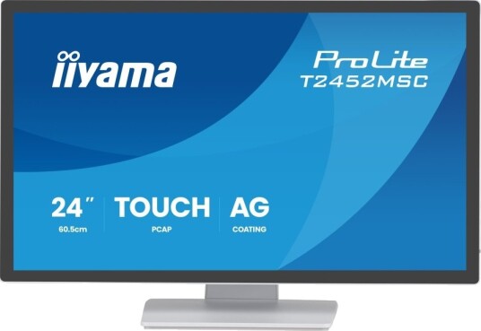 Iiyama ProLite T2452MSC W1AG 23.8" FHD Touch Hvit T2452MSC W1AG Iiyama ProLite T2452MSC W1AG 23.8" FHD Touch Hvit T2452MSC W1AG