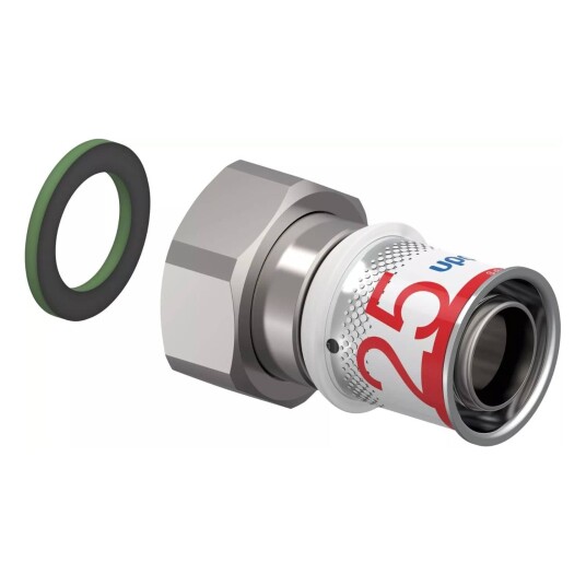 Uponor S Press Plus 1899456 Overgang med løpemutter 25 x 25 mm