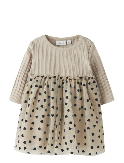 name it Nbfnea Ls Tulle Dress Beige 56 name it Nbfnea Ls Tulle Dress Beige 56