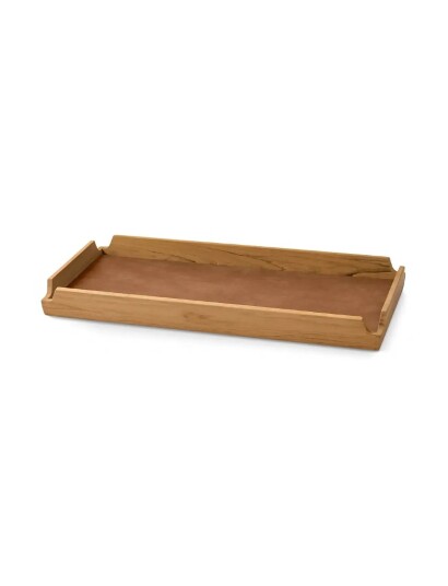 LIND DNA Teak Tray Square Slim Airy Nupo Nature/Teak   Brown   36.6X14.6X3.5CM