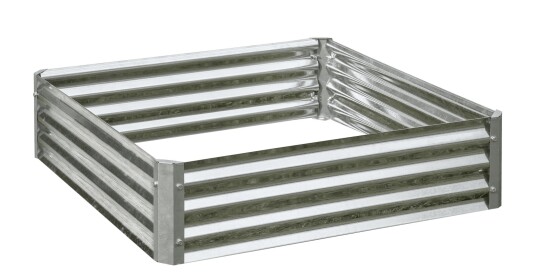 Plantekasse 102x102x27cm Galvanisert stål