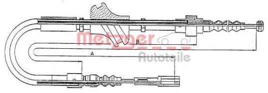 Metzger Tautrekk parkeringsbrems METZGER 10.7581