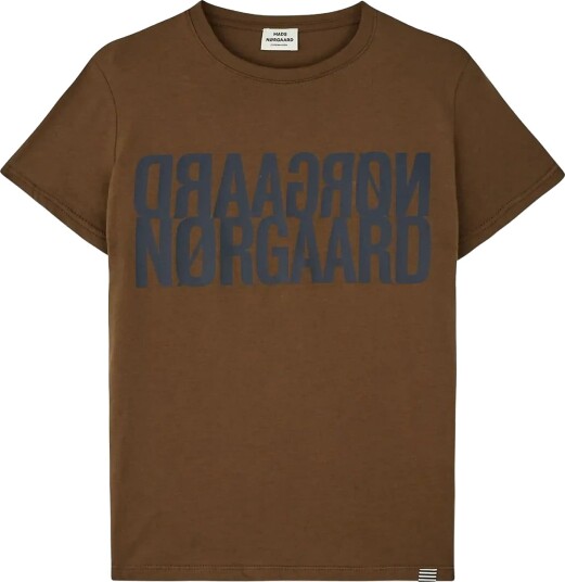 Mads Nørgaard Single Cotton Tuvina Tee Brown 176