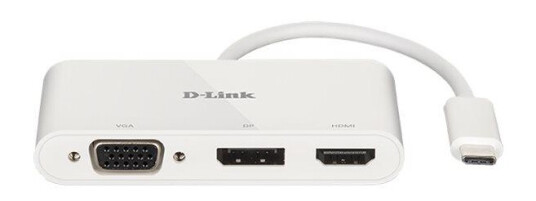 D-LINK DUB-V310 - video adapter - DisplayPort / HDMI / VGA - 11 cm