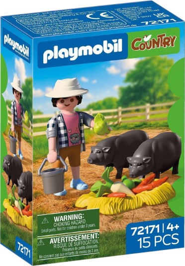 Playmobil Country 72171 Bonde Med Hengebuksvin Byggesett 4+ År 15 Deler