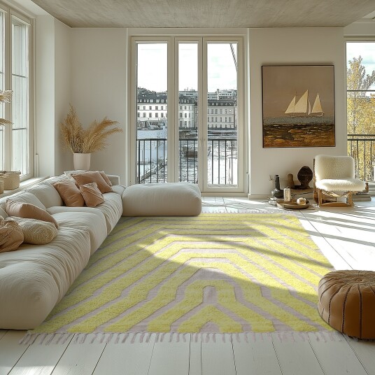 Ryetepper Callista Natural Cotton Shaggy gul Størrelse: 240 x 340 cm Ryetepper Callista Natural Cotton Shaggy gul Størrelse: 240 x 340 cm