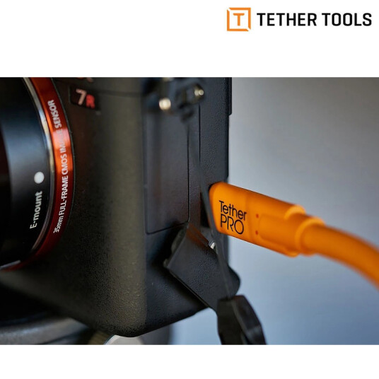 TetherPro USB-C 4,6m Kabel Svart | USB 3.2 Gen 1 - Høy Kvalitet