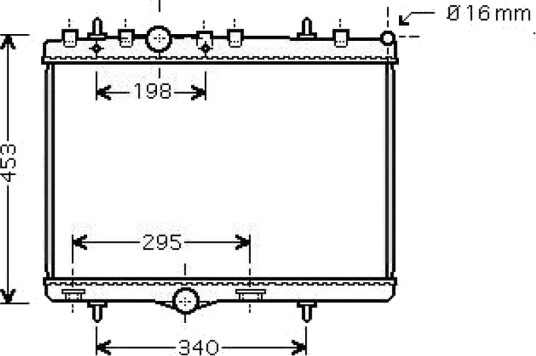 DIEDERICHS DCM2788 Radiator motorkjøling DIEDERICHS DCM2788 Radiator motorkjøling