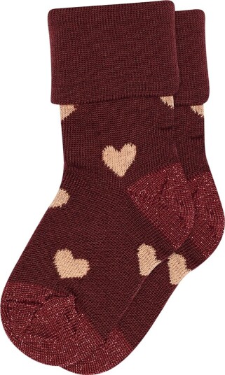 MP Sokker   Ull   Amelia   Wine Utg.   MP   25/28   Sokker Beige Bordeaux   25 28