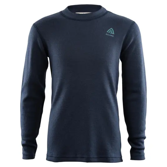 Trøye til junior 10 år Aclima Warmwool Crew Jr 140 285