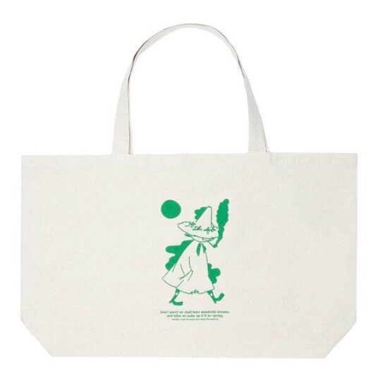 Nordicbuddies Mummi handlenett XL 65x41 cm Snusmumrikken beige