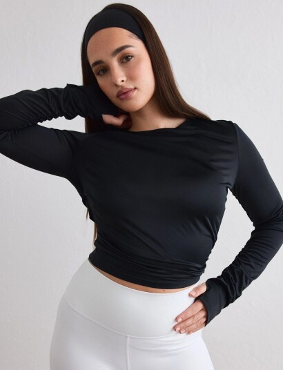aim´n Luminous Draped Long Sleeve Black XL aim´n Luminous Draped Long Sleeve Black XL