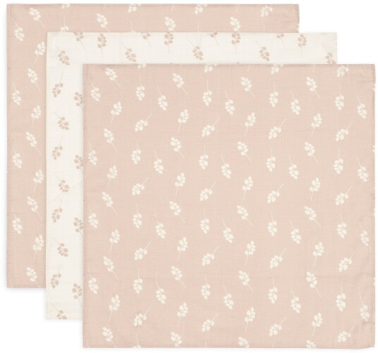 Jollein Musselinteppe 3-Pack Twig Wild Rose Jollein Musselinteppe 3-Pack Twig Wild Rose