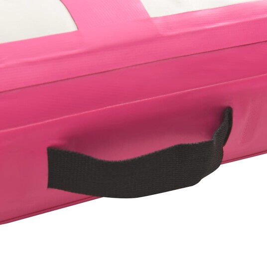 vidaXL Oppblåsbar gymnastikkmatte med pumpe 500x100x15 cm PVC rosa vidaXL Oppblåsbar gymnastikkmatte med pumpe 500x100x15 cm PVC rosa