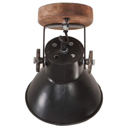 vidaXL Industrielle vegg-/taklamper 2 stk svart 20x25 cm E27