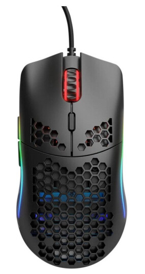 Glorious Model O - (Small) - Matte Black - Gaming Mus - Optisk - 6 knapper - 12000 DPI - Sort m. RGB