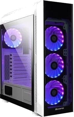 Chieftec Scorpion 3 RGB Kabinett Hvit ATX Mini-ITX Micro-ATX