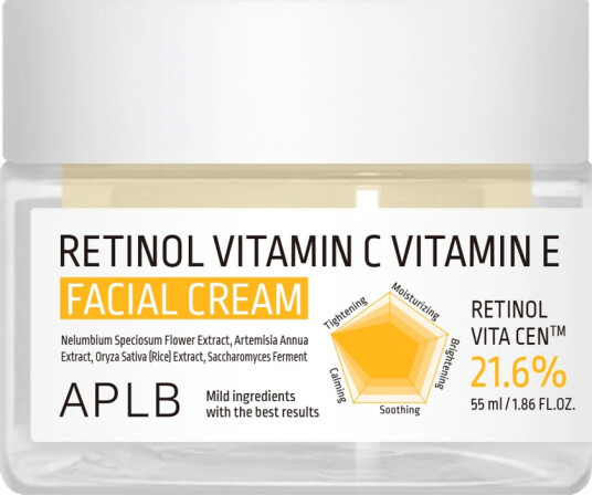 Aplb Retinol Ansiktskrem med Vitamin C og E - 55 ml, Anti-Age Aplb Retinol Ansiktskrem med Vitamin C og E - 55 ml, Anti-Age