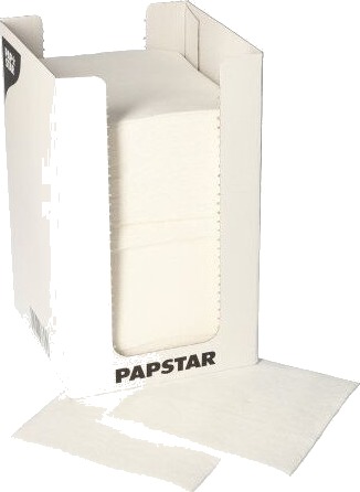 Papstar 87361 Hvit Tørkepapir Monokromatisk 33 G/M² 200 Mm 200 Mm