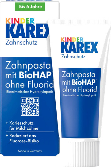 Hydroxyapatite Barnetannkrem KAREX BioHAP Uten Fluor 50 ml. Hydroxyapatite Barnetannkrem KAREX BioHAP Uten Fluor 50 ml.