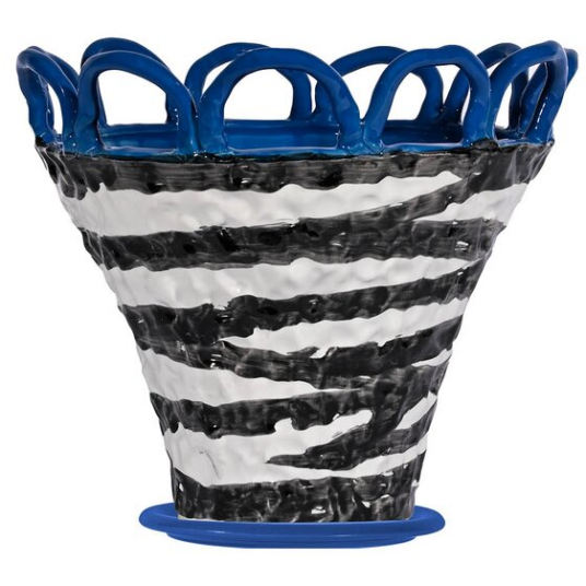 Byon Patty Krukke 25 cm Blå Zebra Byon Patty Krukke 25 cm Blå Zebra