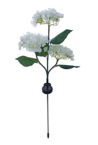 Solcelleblomst LED 3000K - Hortensia